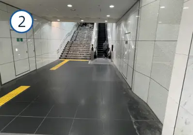 北新地駅からの道順③